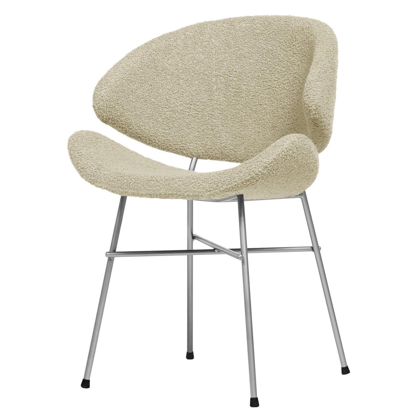 Chair Cheri Boucle Chrome - Beige