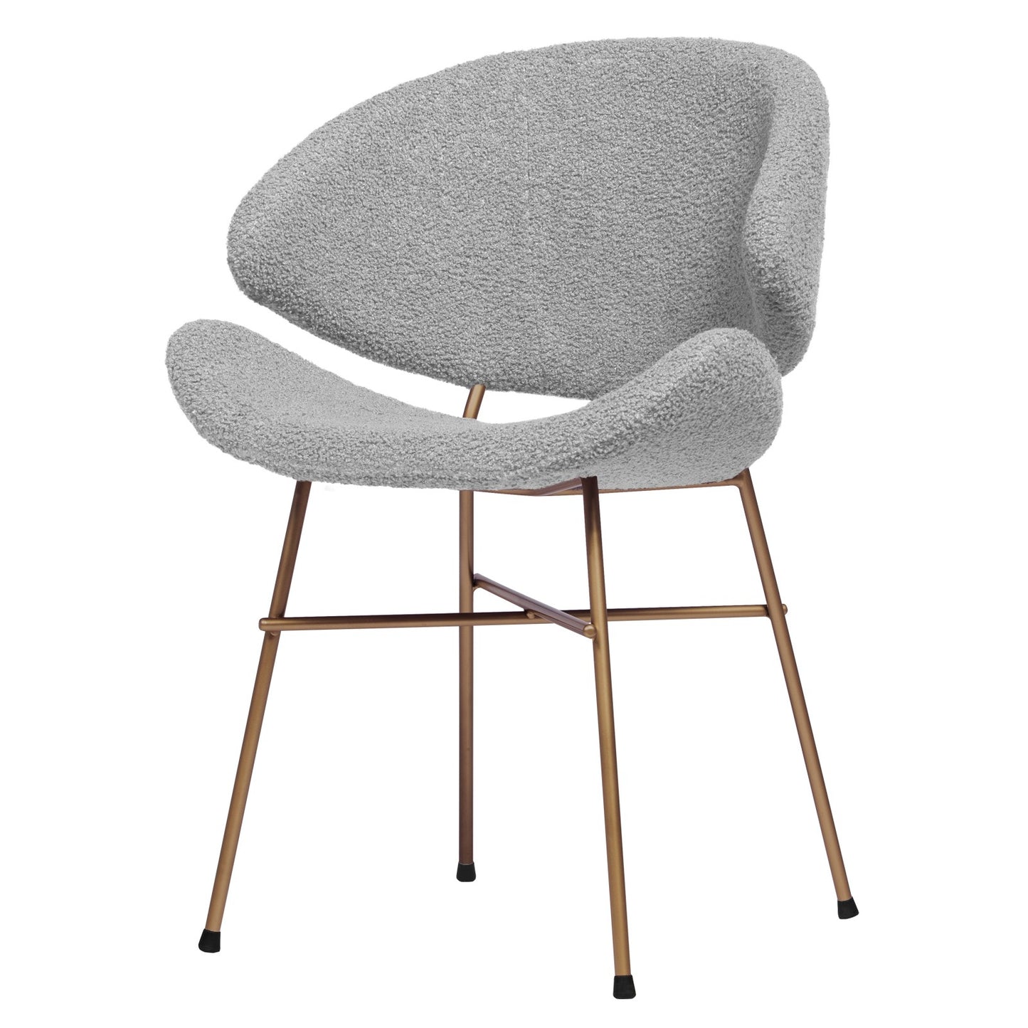Chair Cheri Boucle Copper - Light Grey
