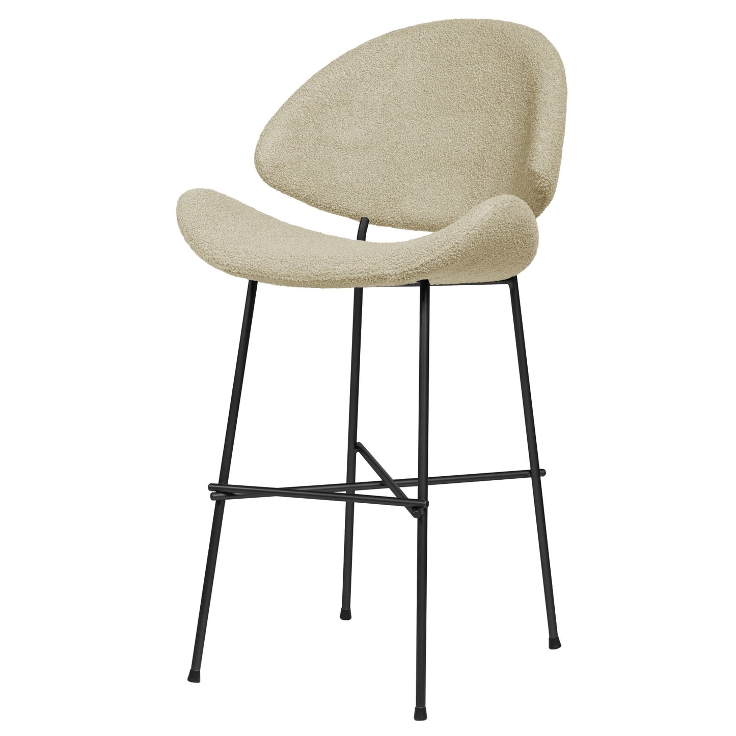 Bar stool Cheri Bar Boucle Low - Beige