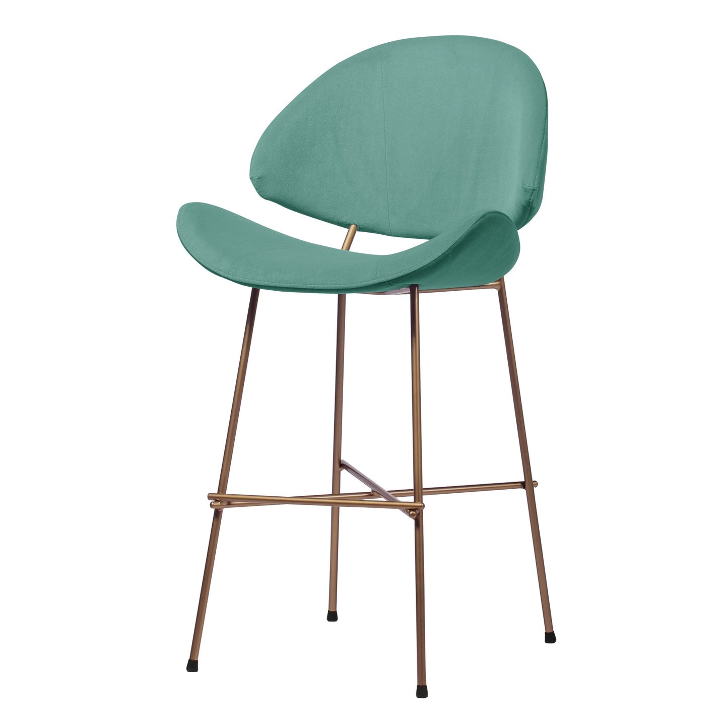 Bar stool Cheri Bar Velours Copper Low - Mint