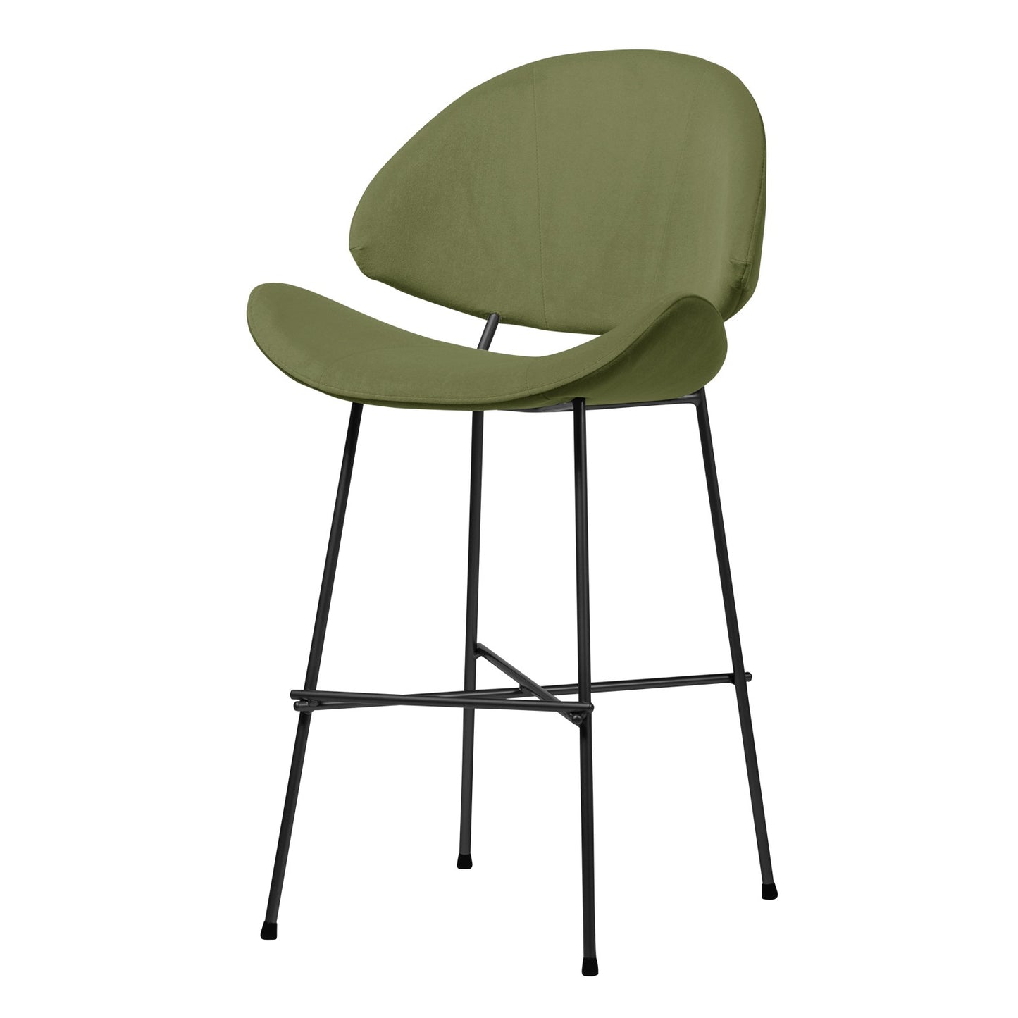 Bar stool Cheri Bar Velours Low - Green