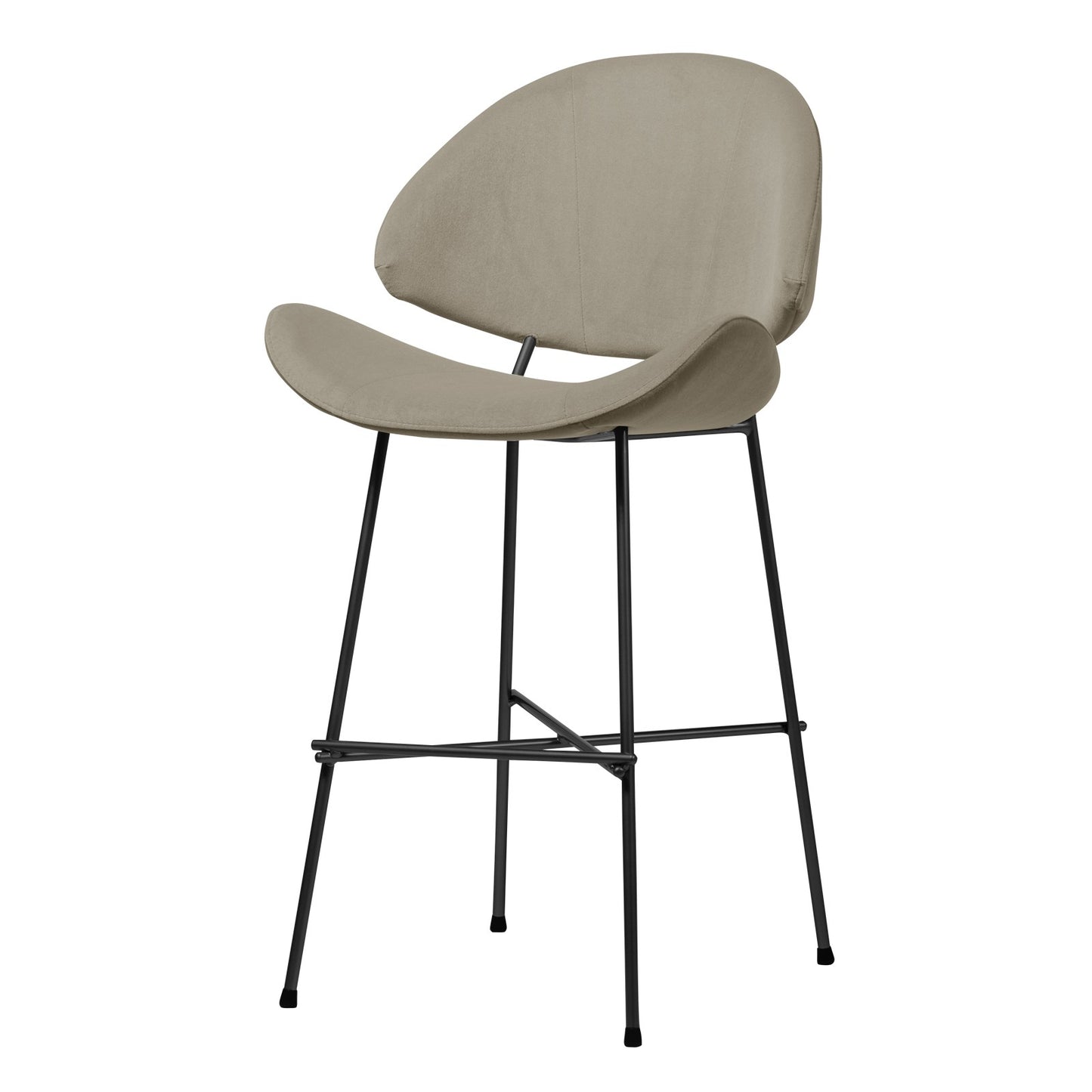 Bar stool Cheri Bar Velours Low - Beige