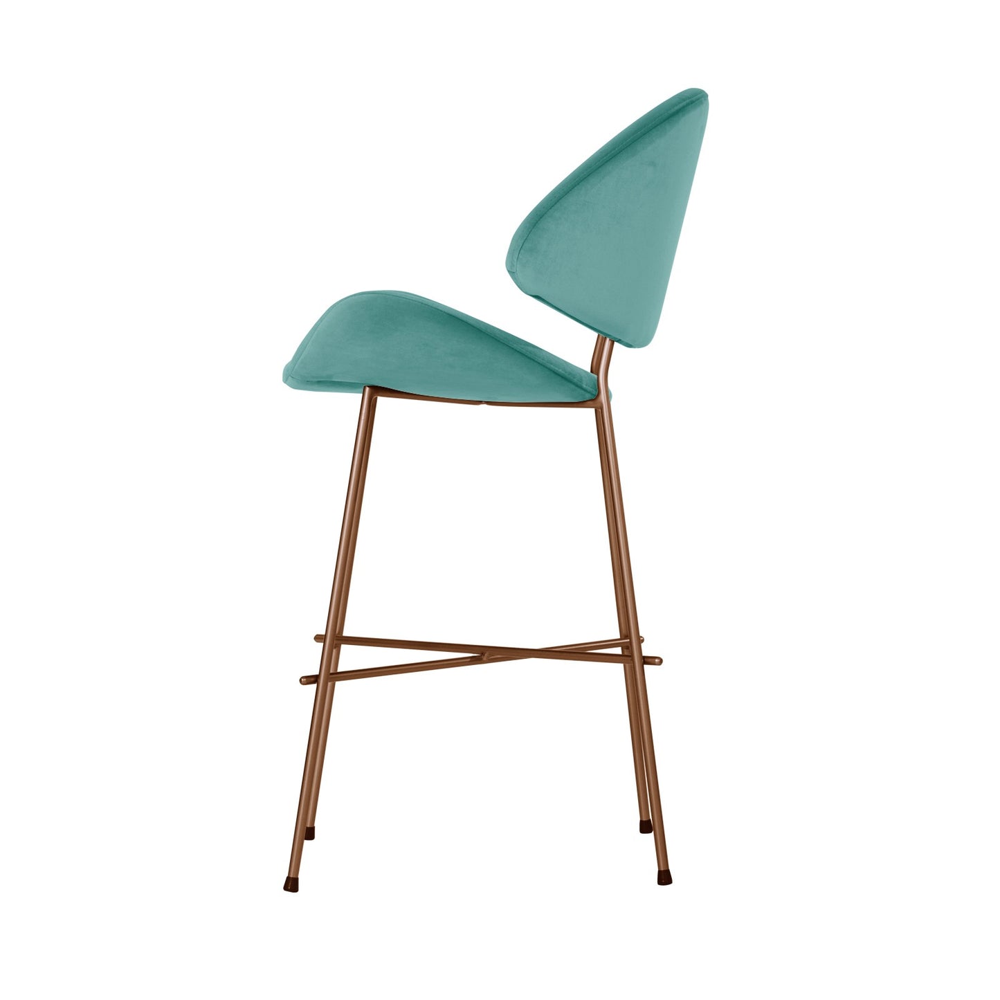 Bar stool Cheri Bar Velours Copper Low - Mint