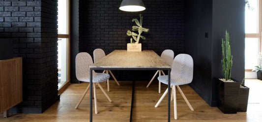 Mannequin chairs in an apartment in Gdańsk