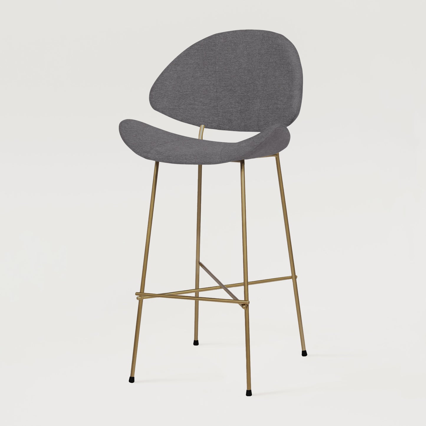 Bar stool Cheri Bar Maero Copper High - Dark Grey