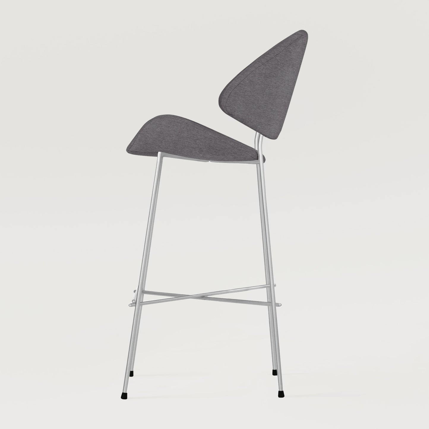 Bar stool Cheri Bar Maero Chrome High - Dark Grey