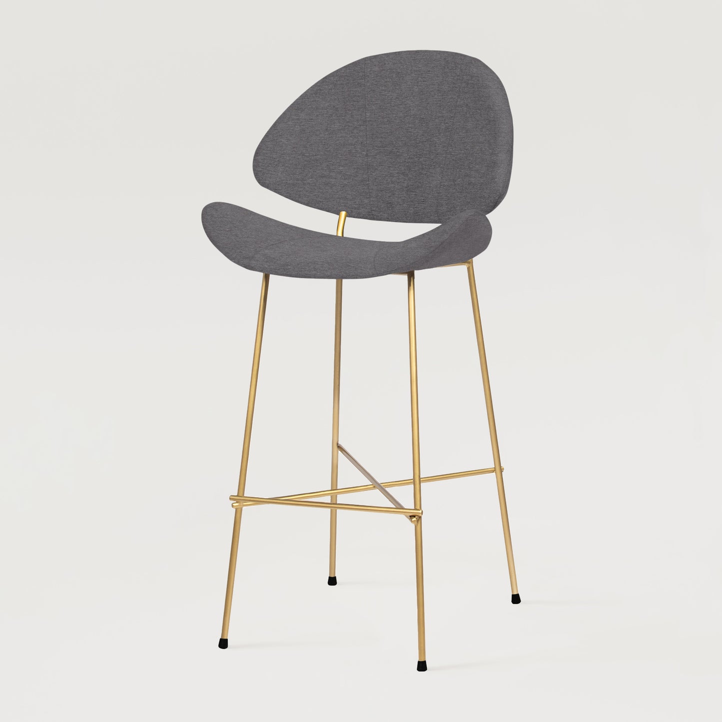 Bar stool Cheri Bar Maero Gold High - Dark Grey