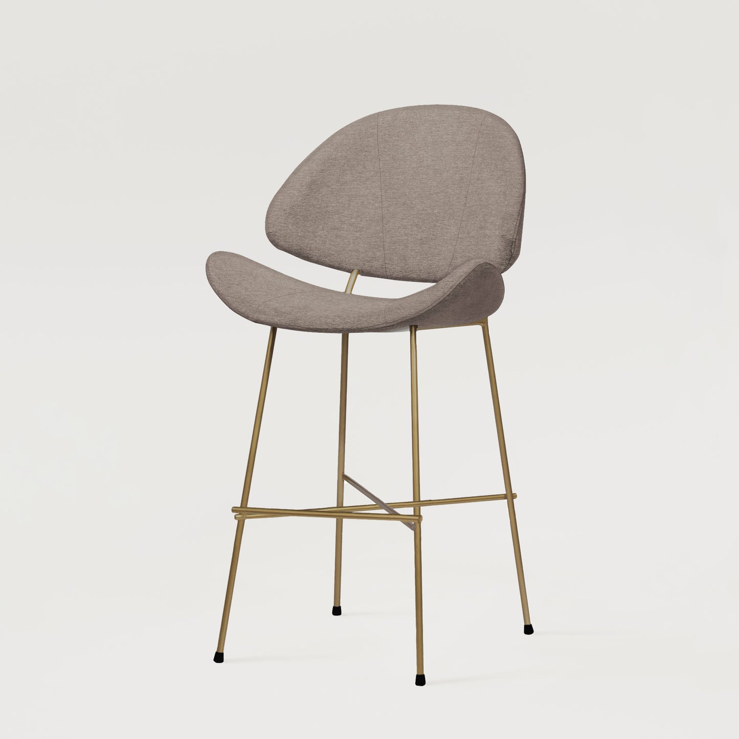 Bar stool Cheri Bar Maero Copper Low - Beige