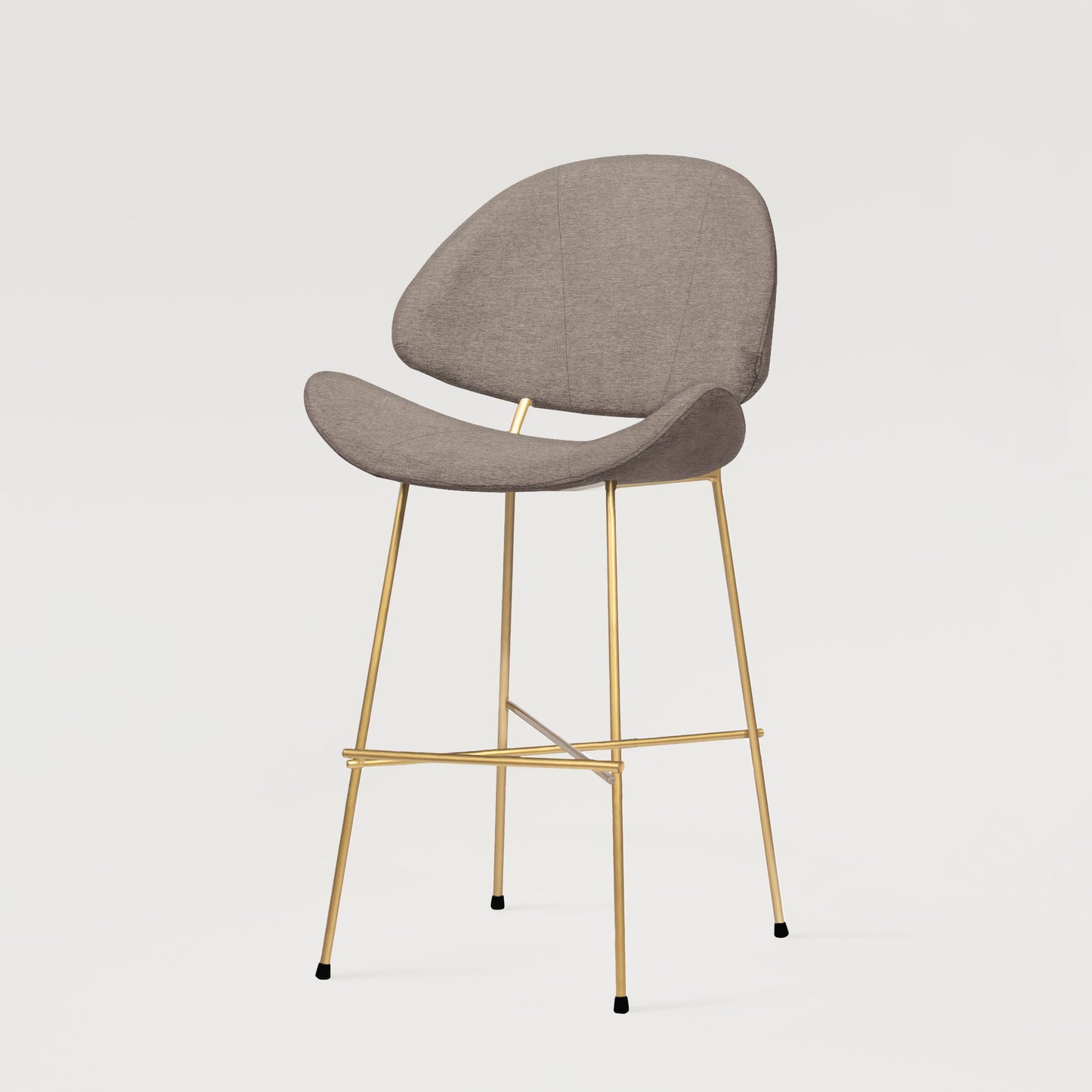 Bar stool Cheri Bar Maero Gold Low - Beige