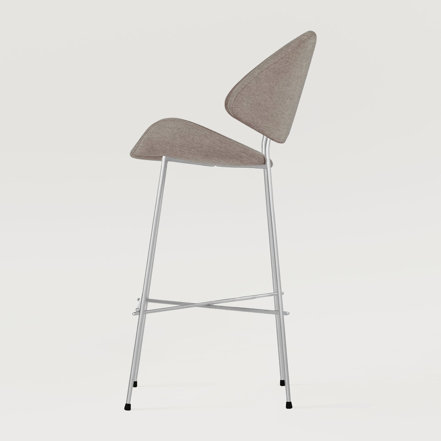 Bar stool Cheri Bar Maero Chrome High - Beige