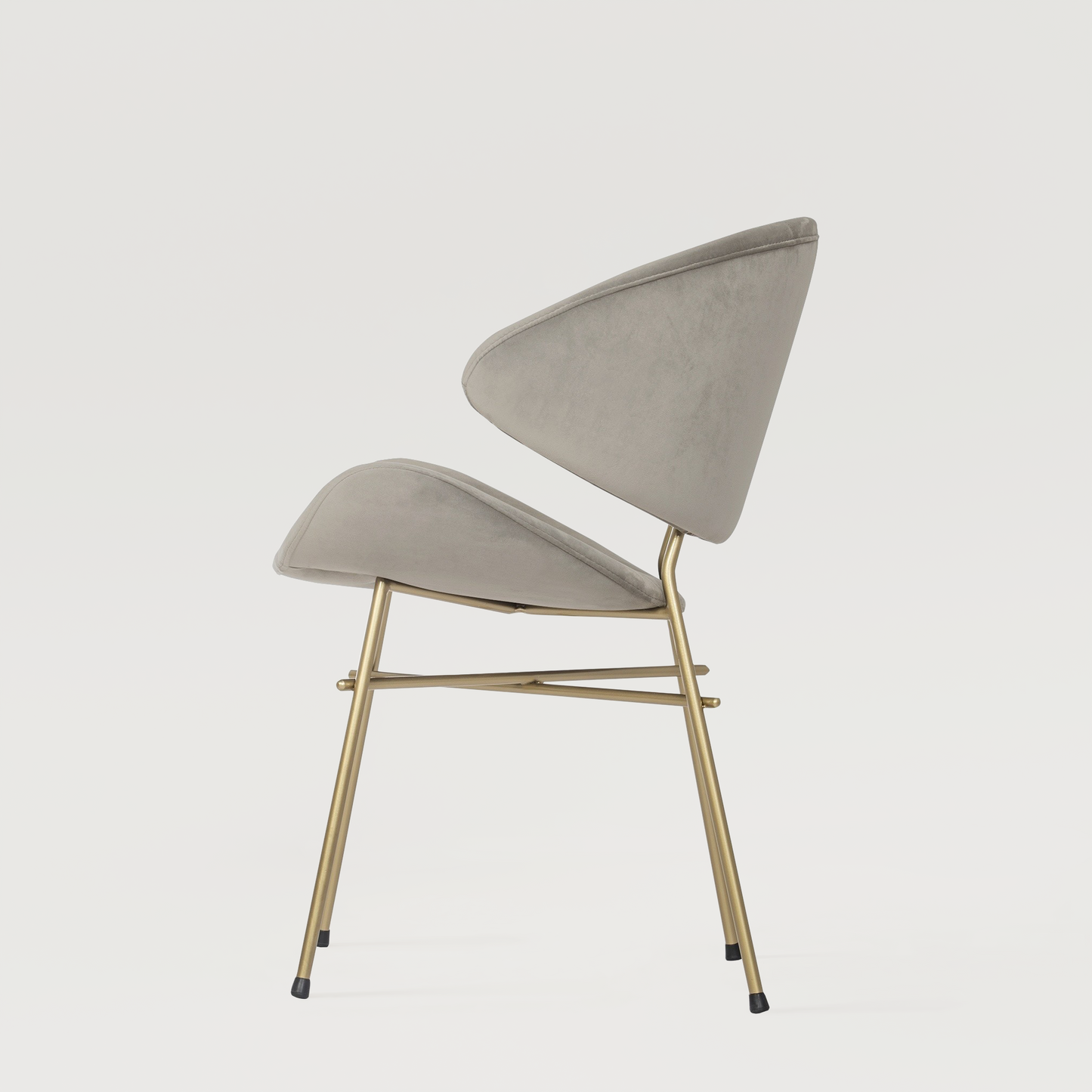 Chair Cheri Velours Gold - Beige