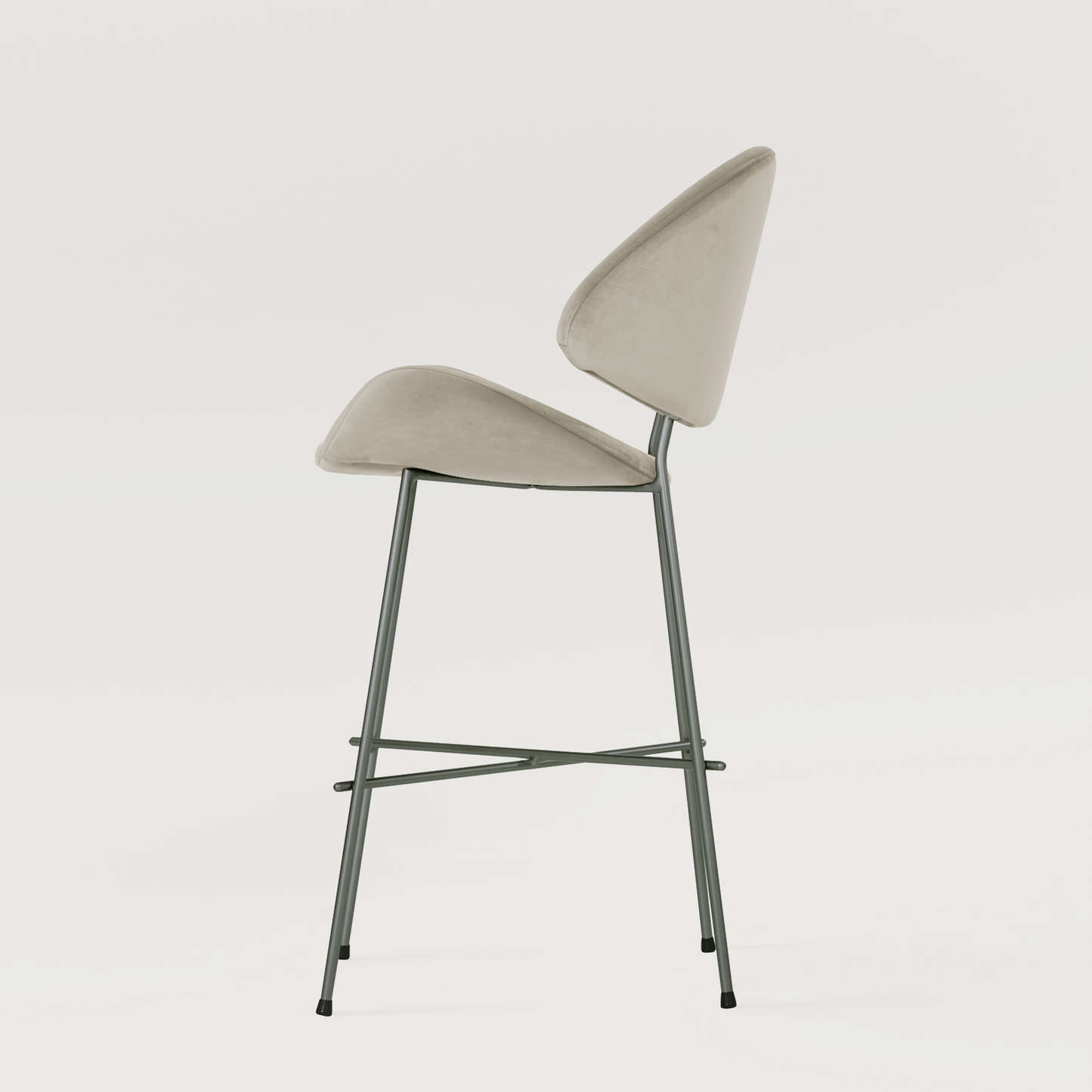 Bar stool Cheri Bar Velours Low - Beige