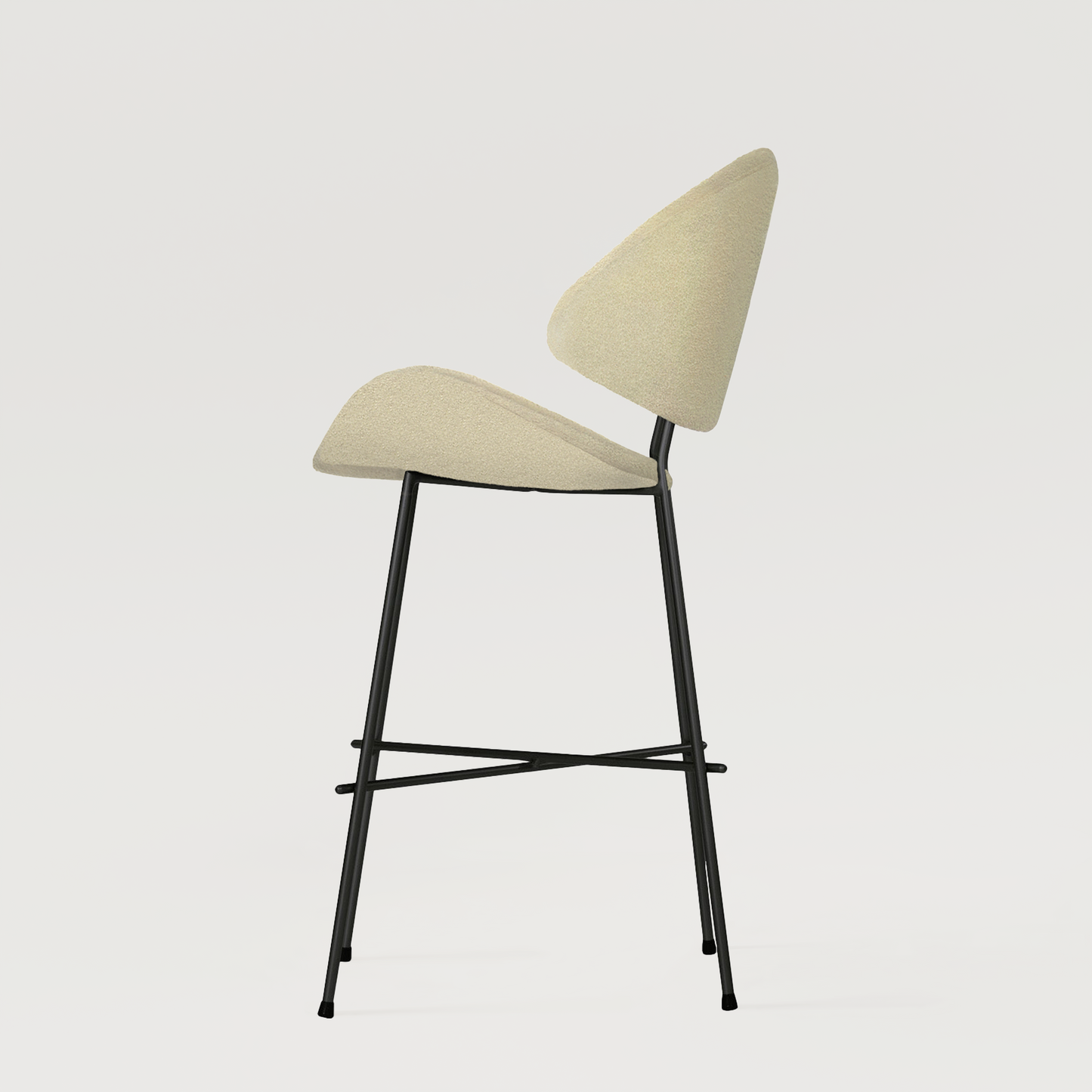 Bar stool Cheri Bar Boucle Low - Beige