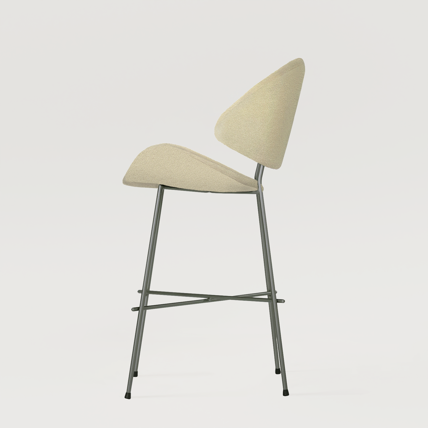 Bar stool Cheri Bar Boucle Low - Beige