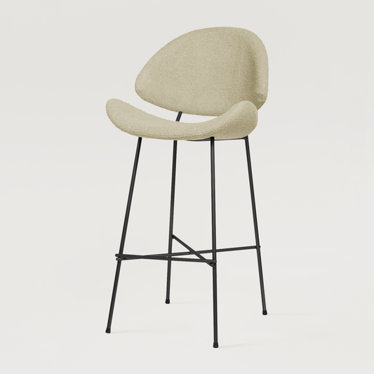 Bar stool Cheri Bar Boucle High - Beige