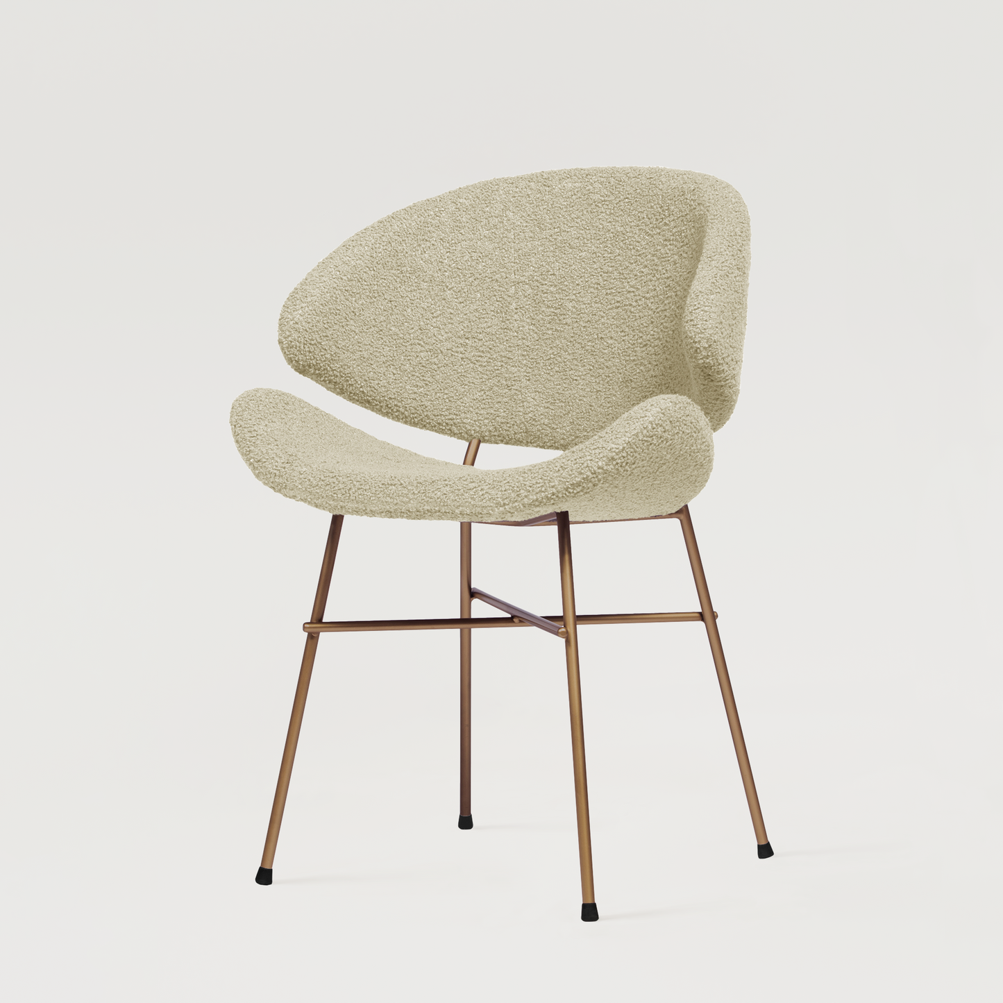 Chair Cheri Boucle Copper - Beige