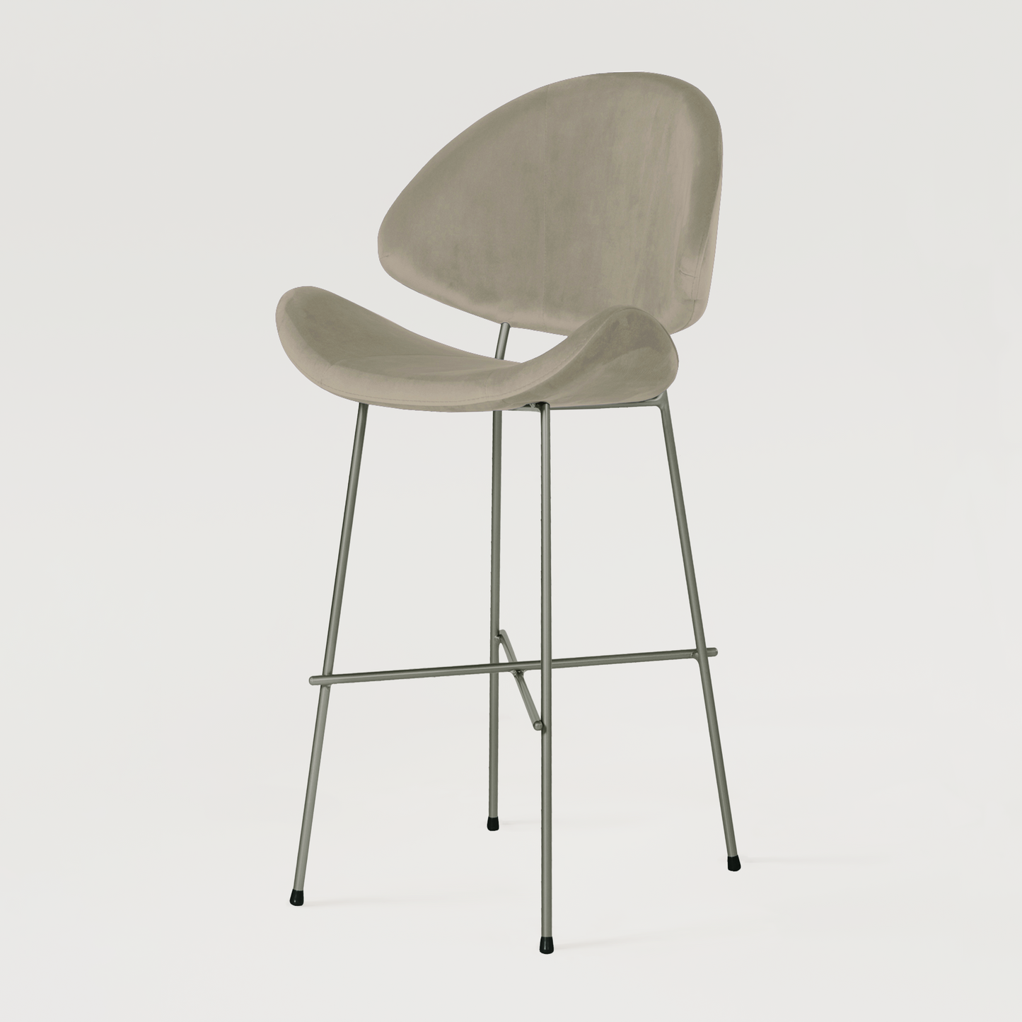 Bar stool Cheri Bar Velours High - Beige