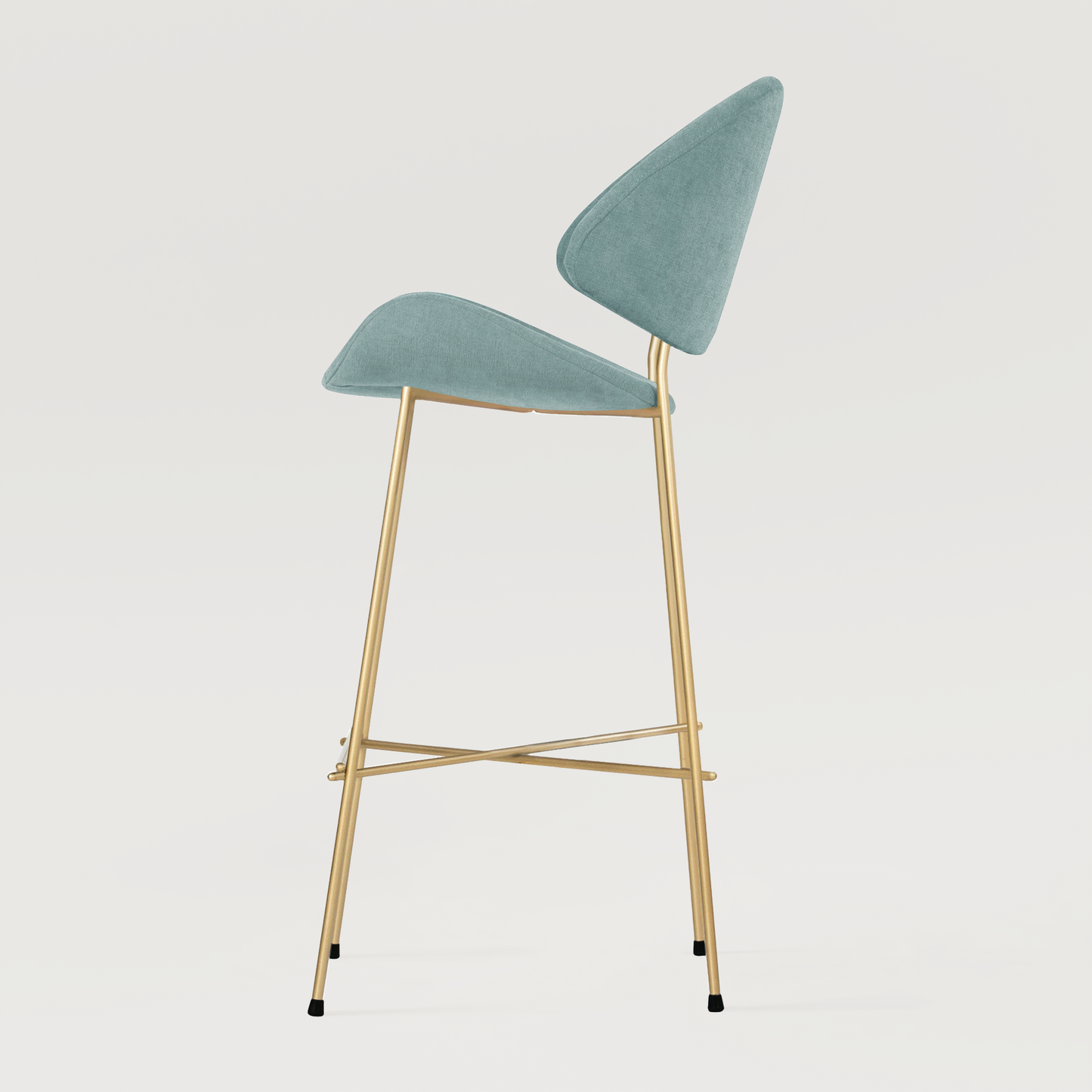 Bar stool Cheri Bar Trend Gold High - Light Blue