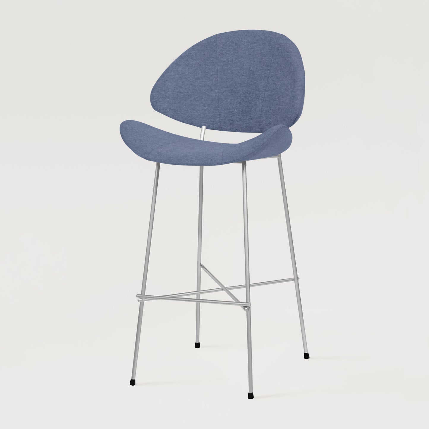 Bar stool Cheri Bar Maero Chrome High - Blue Jeans