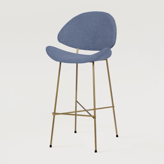 Bar stool Cheri Bar Maero Copper High - Blue Jeans