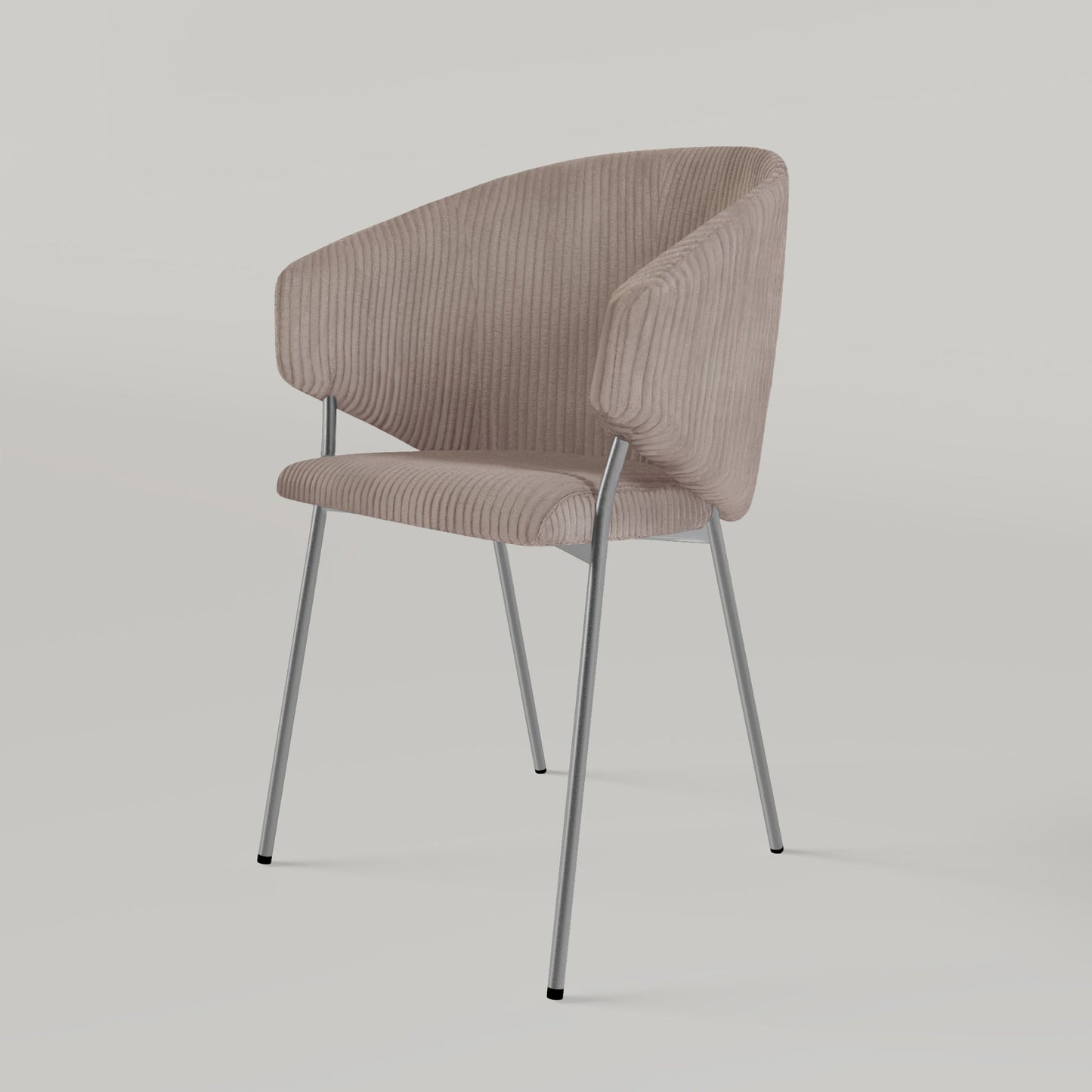 Chair Throne Cord Chrome - Brown