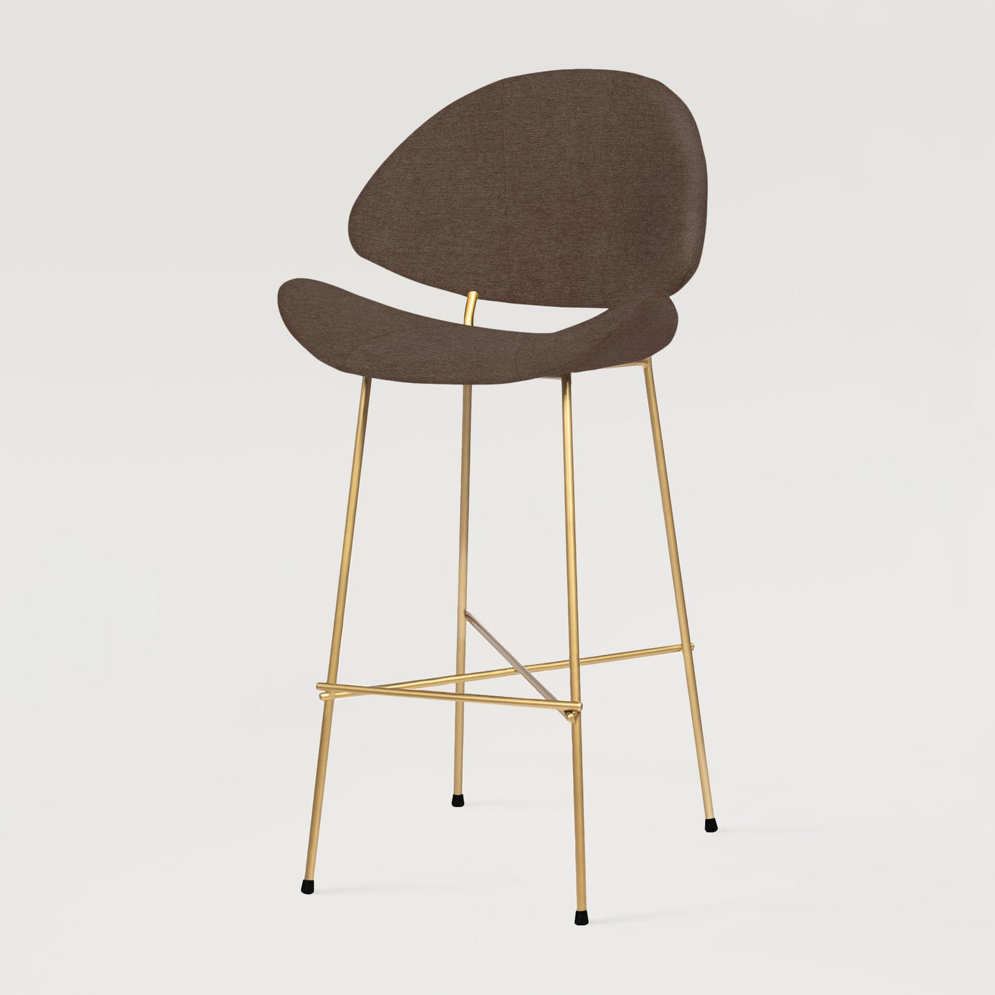 Bar stool Cheri Bar Maero Gold High - Brown