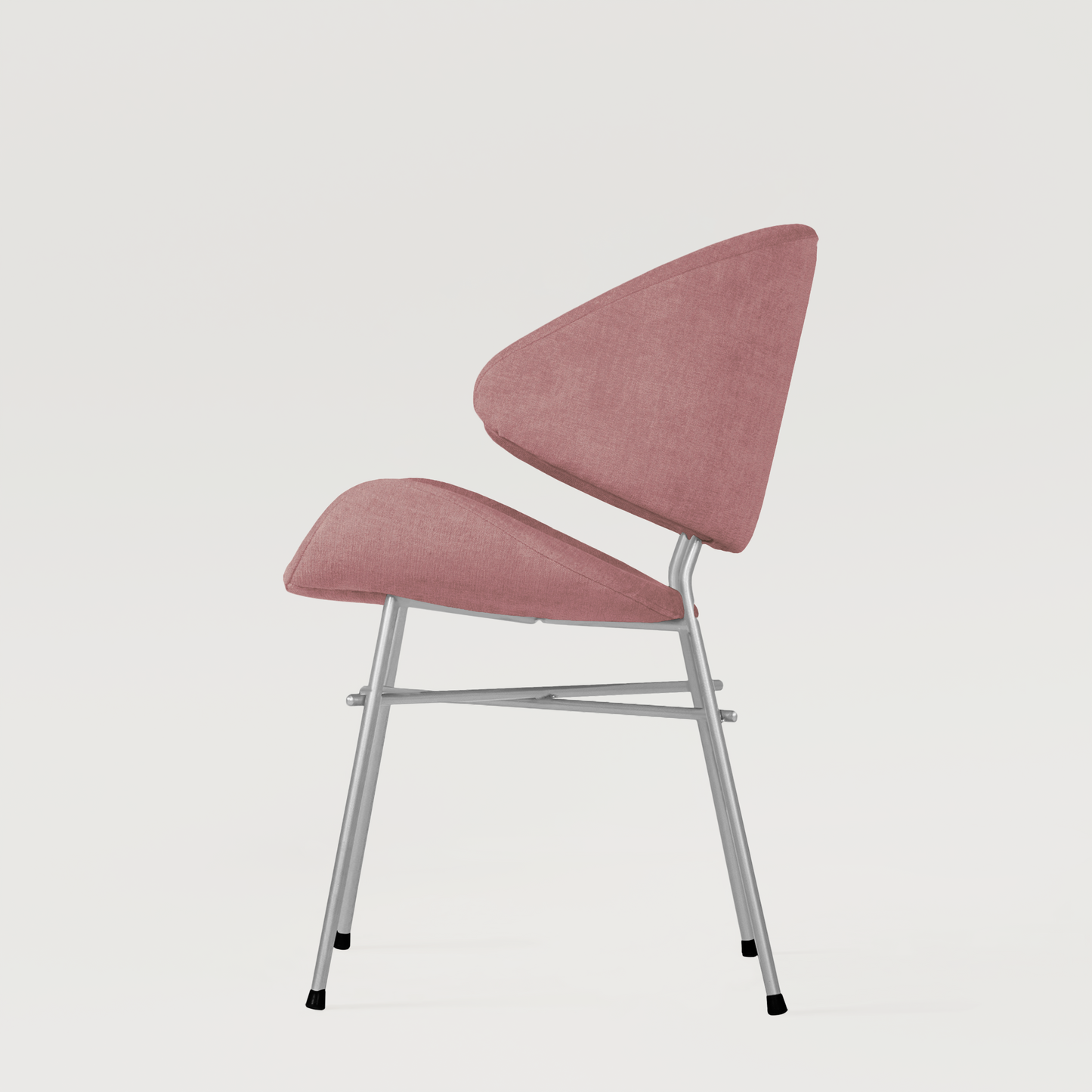 Chair Cheri Trend Chrome - Dusty Rose