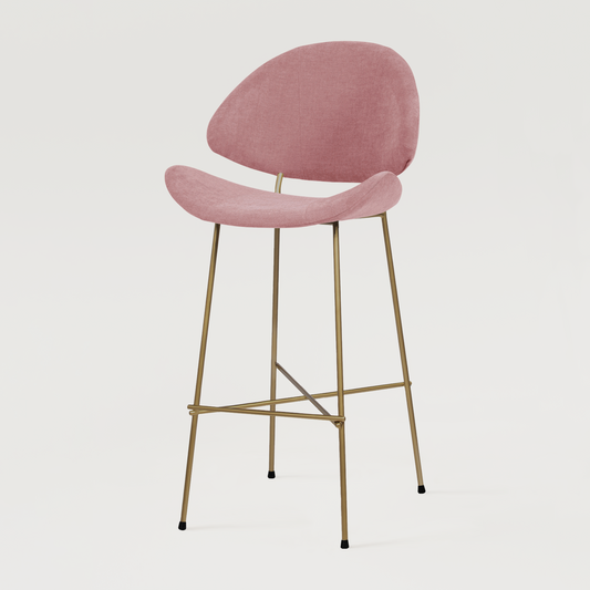 Bar stool Cheri Bar Trend Copper High - Dusty Rose