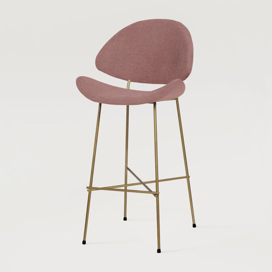 Bar stool Cheri Bar Maero Copper High - Dusty Rose