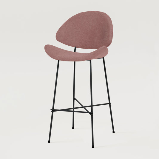 Bar stool Cheri Bar Maero High - Dusty Rose