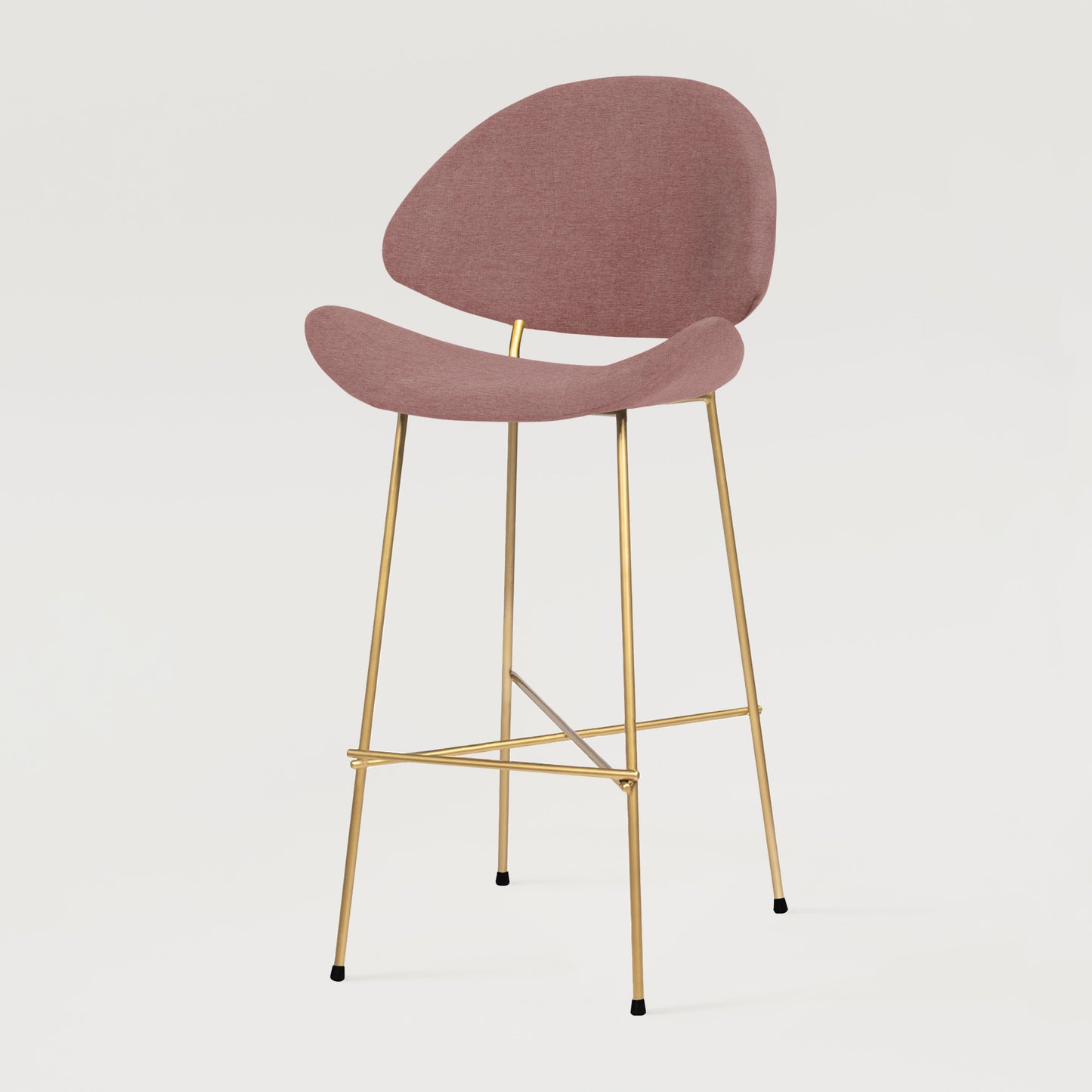 Bar stool Cheri Bar Maero Gold High - Dusty Rose