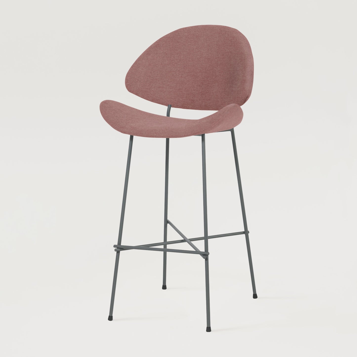 Bar stool Cheri Bar Maero High - Dusty Rose