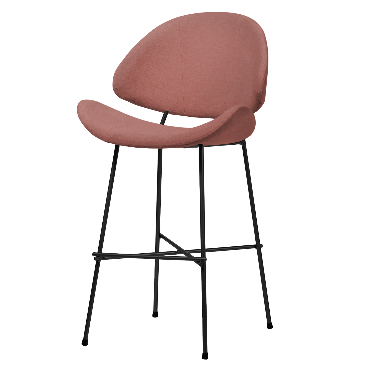 Bar stool Cheri Bar Trend Low - Dusty Rose