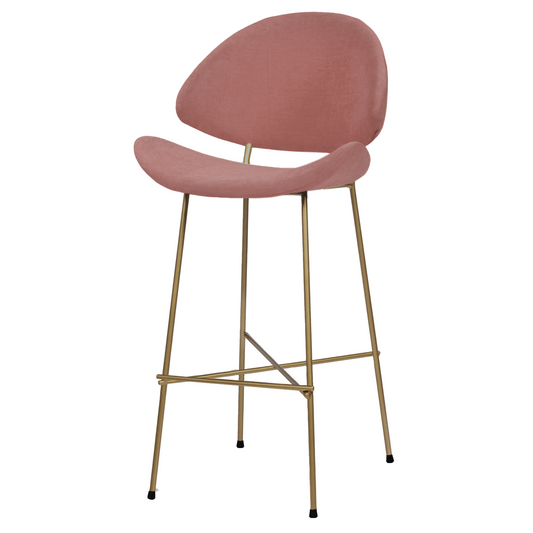 Bar stool Cheri Bar Trend Copper High - Dusty Rose