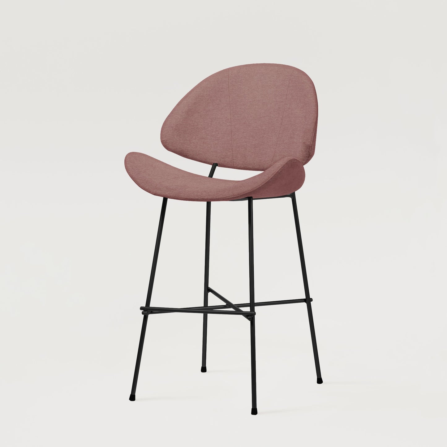 Bar stool Cheri Bar Maero Low - Dusty Rose