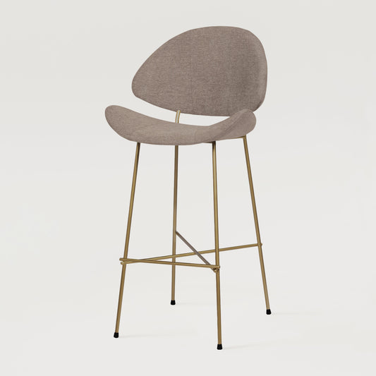 Bar stool Cheri Bar Maero Copper High - Cappuccino