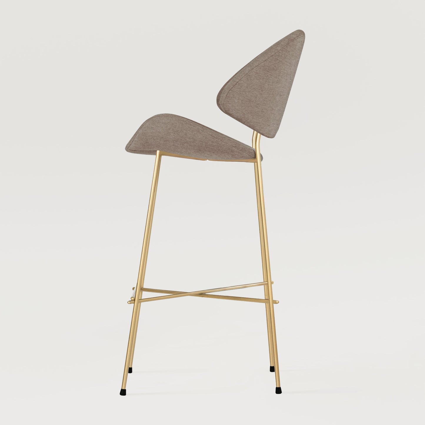 Bar stool Cheri Bar Maero Gold High - Cappuccino