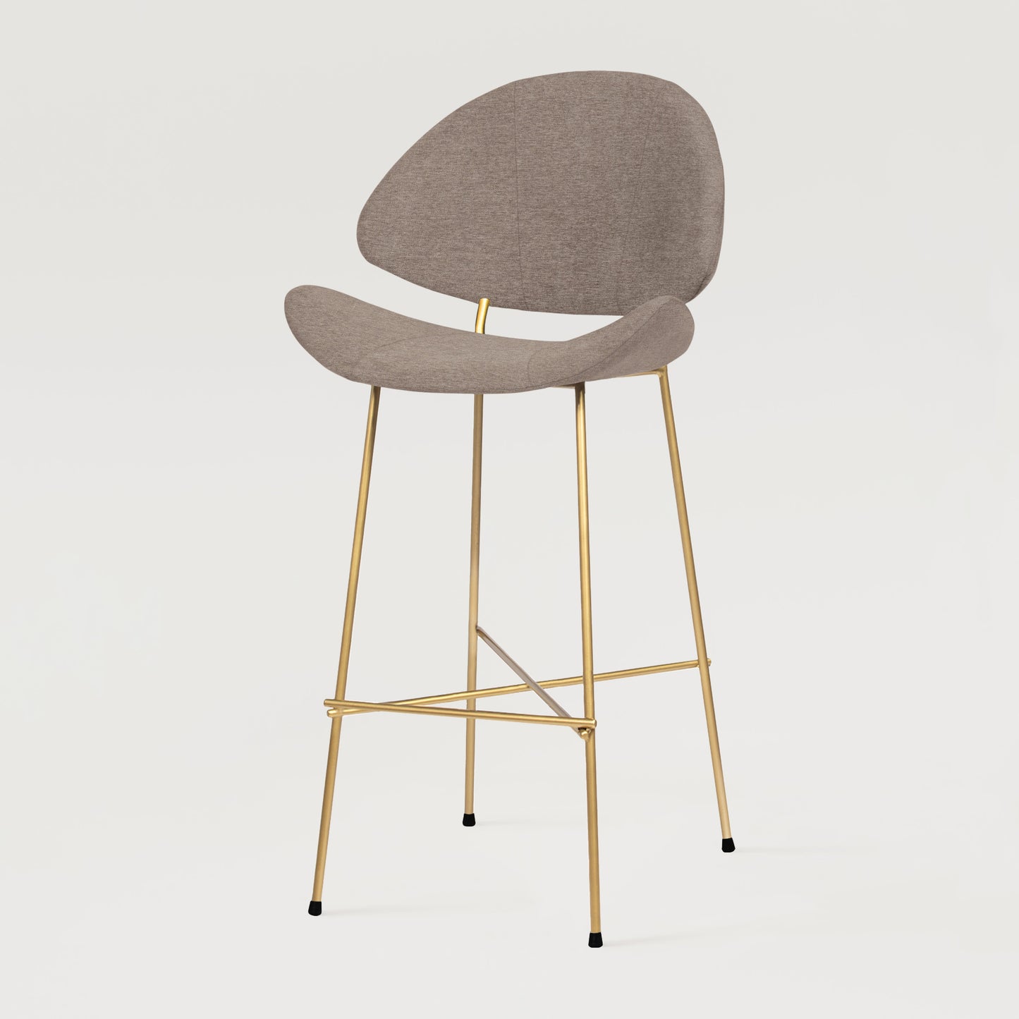 Bar stool Cheri Bar Maero Gold High - Cappuccino