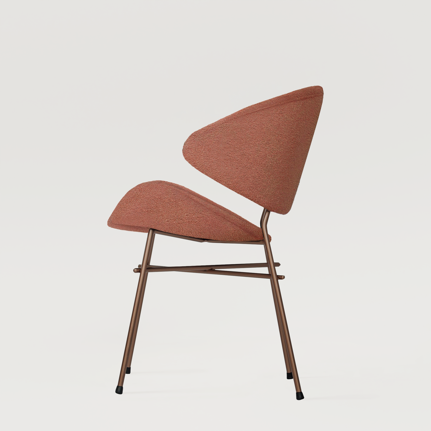 Chair Cheri Boucle Copper - Brick Red