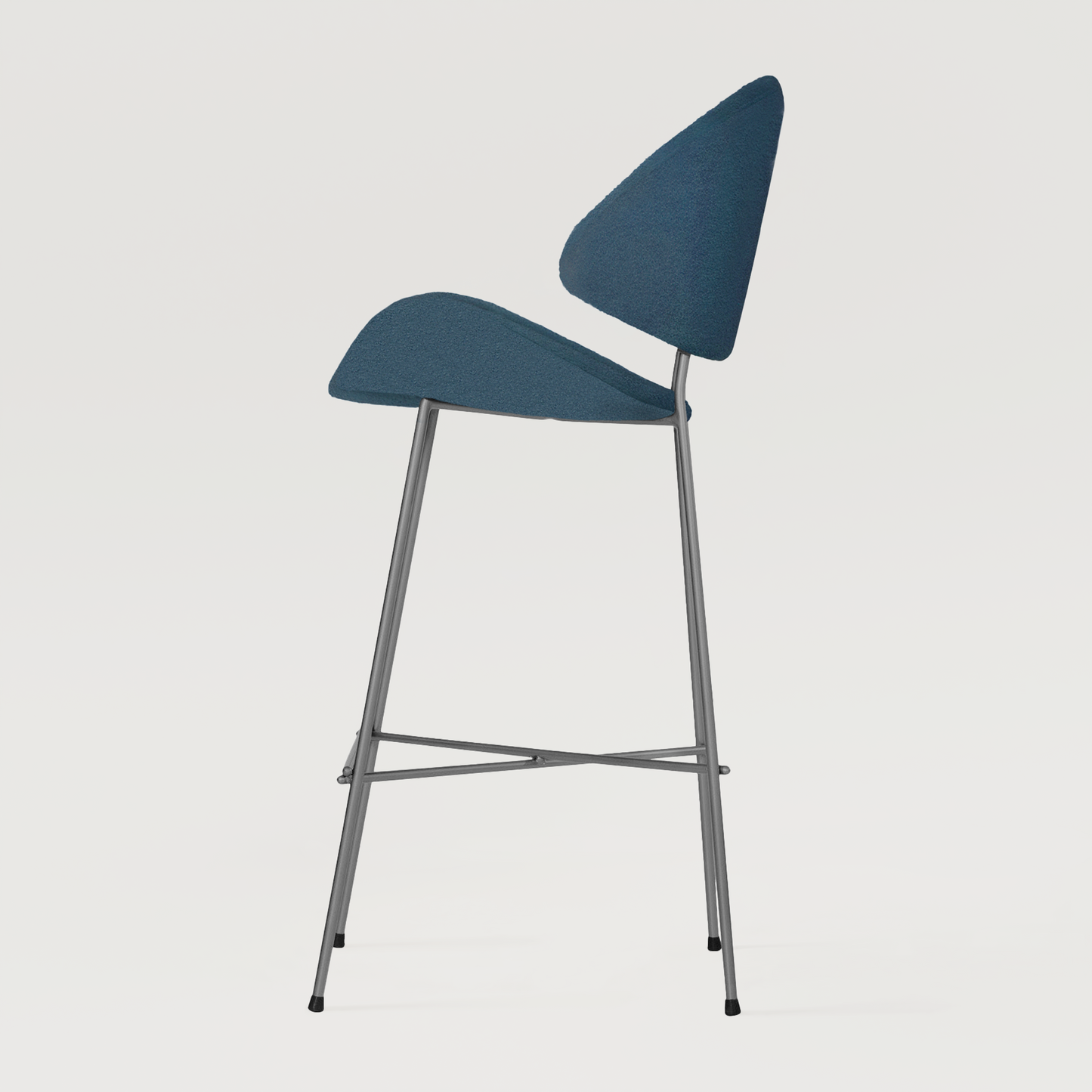 Bar stool Cheri Bar Boucle High - Dark Blue