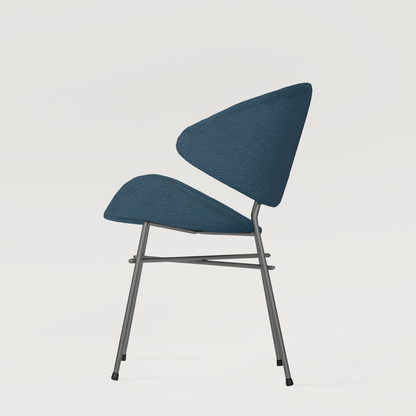 Chair Cheri Boucle - Dark Blue