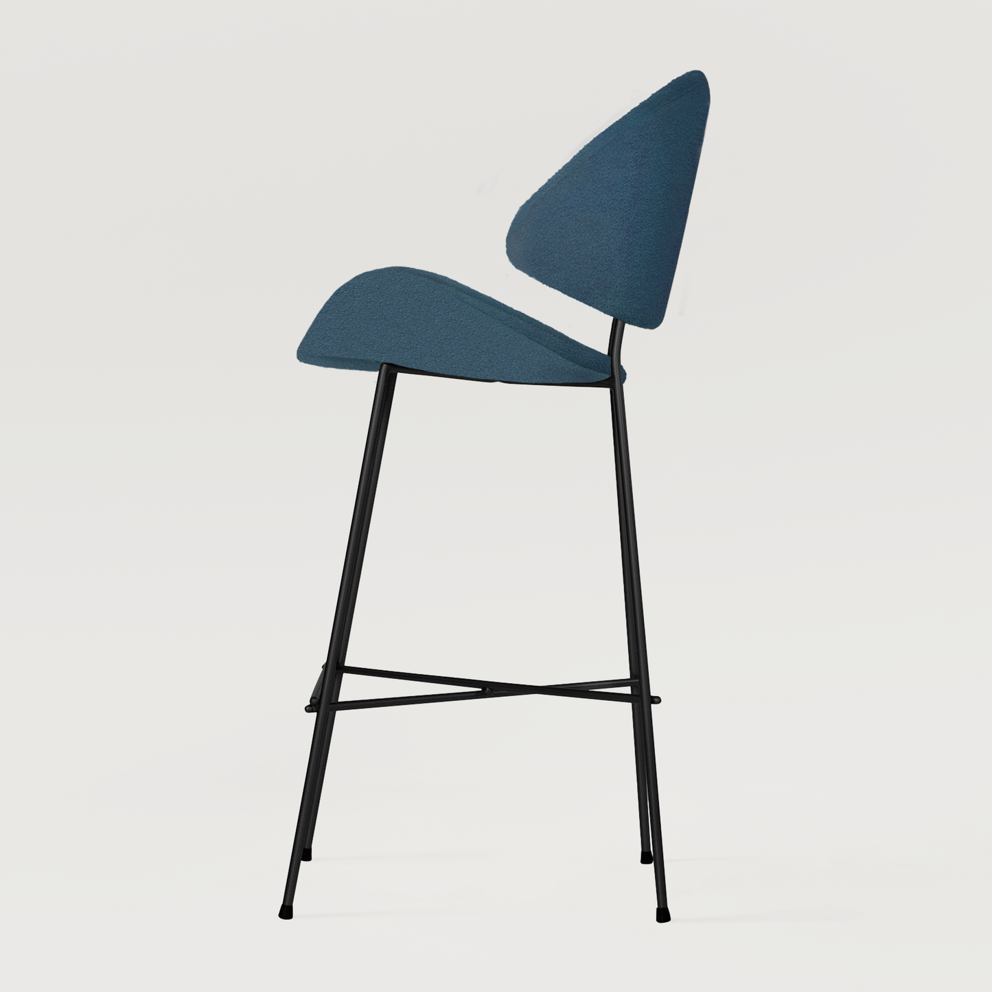 Bar stool Cheri Bar Boucle High - Dark Blue