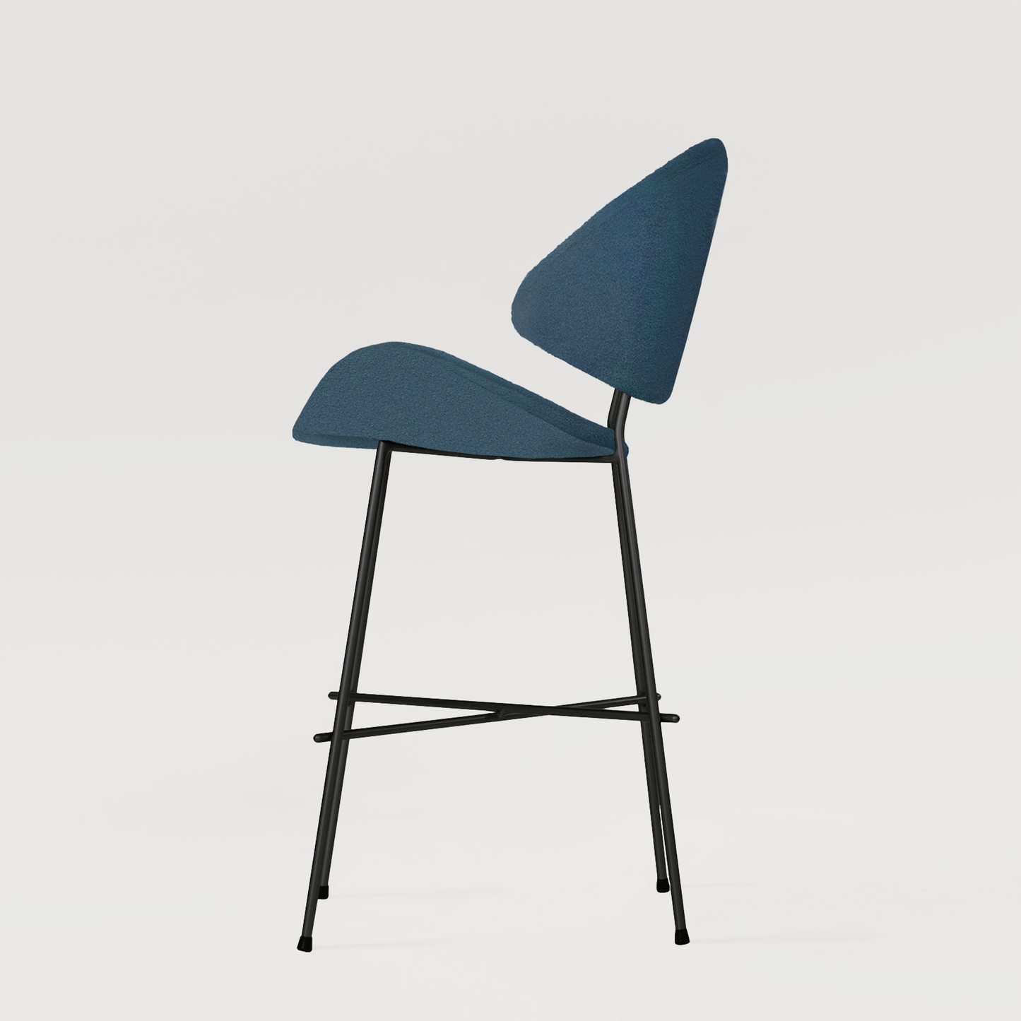 Bar stool Cheri Bar Boucle Low - Dark Blue