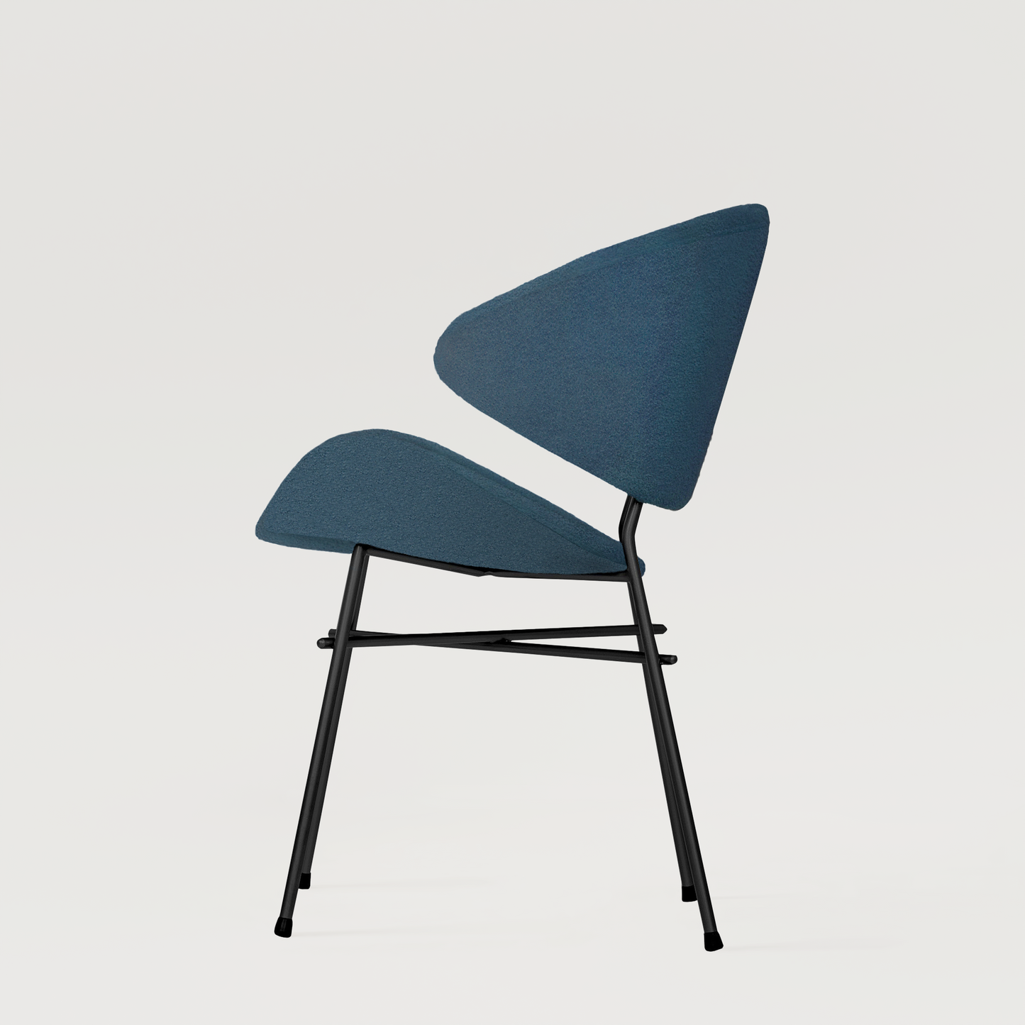 Chair Cheri Boucle - Dark Blue