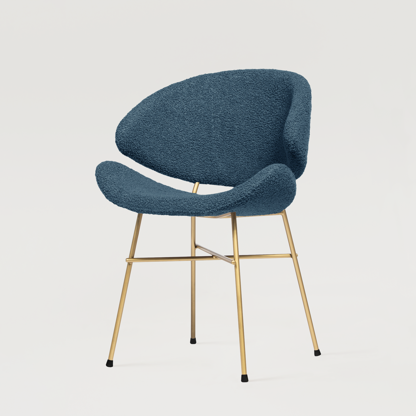 Chair Cheri Boucle Gold - Dark Blue