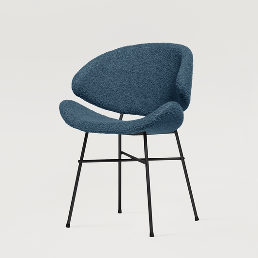 Chair Cheri Boucle - Dark Blue