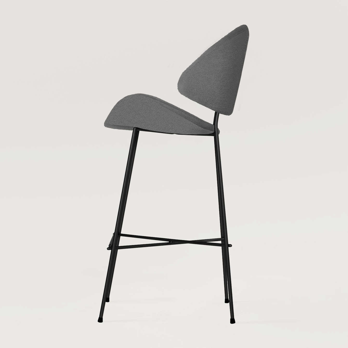 Bar stool Cheri Bar Boucle High - Dark Grey