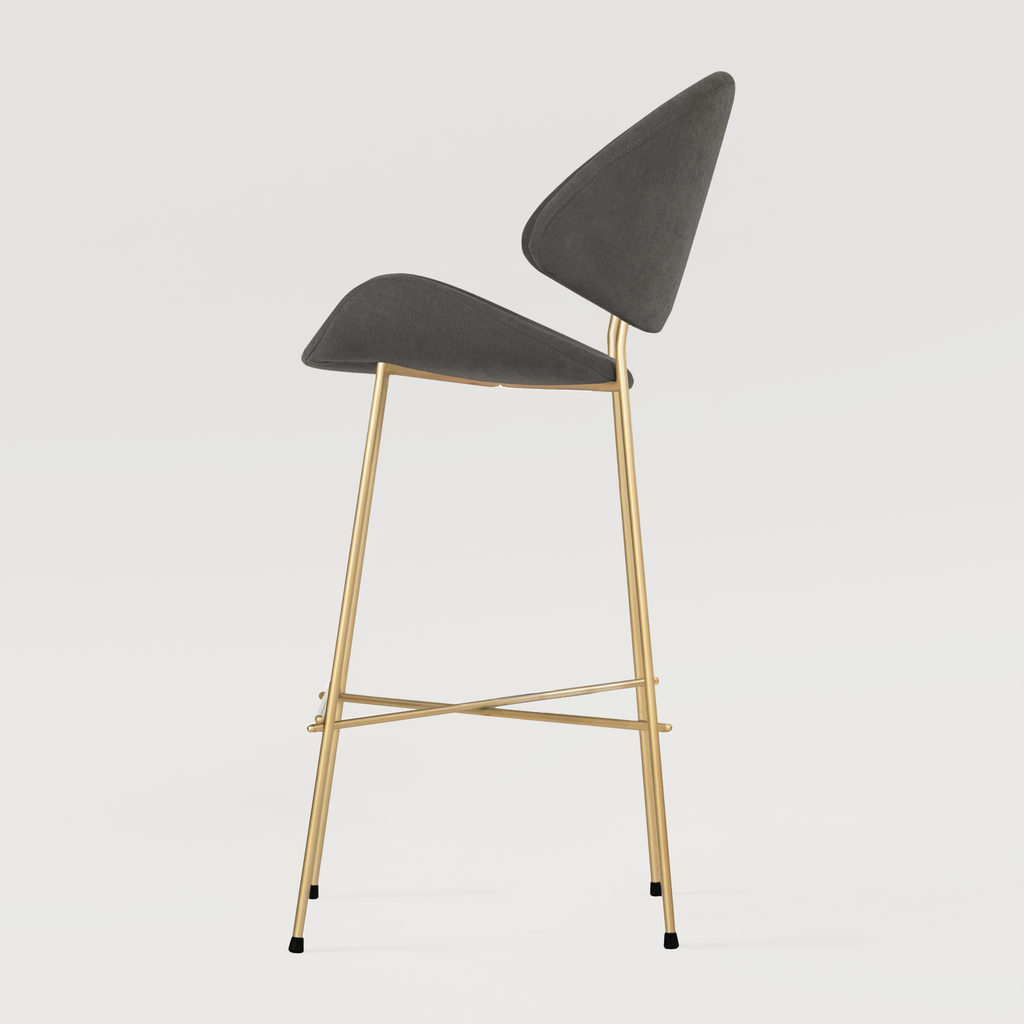 Bar stool Cheri Bar Trend Gold High - Dark Grey