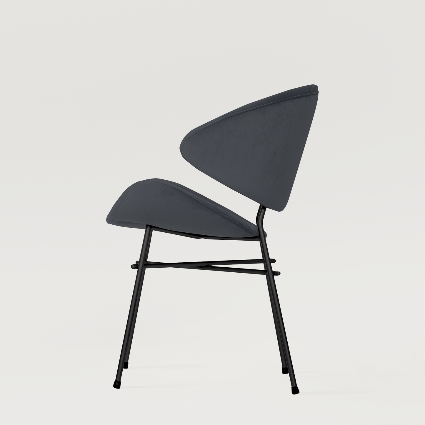 Chair Cheri Velours - Dark Grey