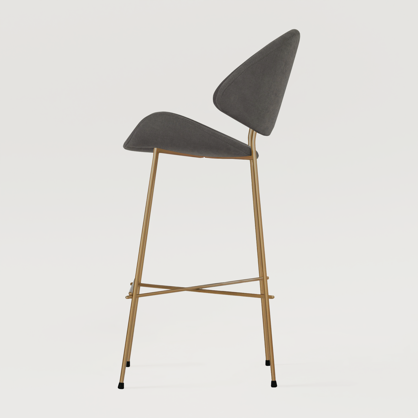 Bar stool Cheri Bar Trend Copper High - Dark Grey